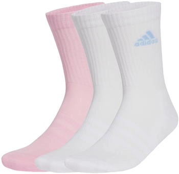 Adidas Cushioned Crew Socken Paar wei&szlig; pink