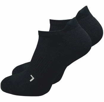 GAWILO Kurze Laufsocken Kompression schwarz grau