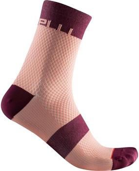 Castelli Velocissima Socke bordeaux rot