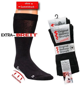 Wowerat extra breit Diabetikersocken ohne Gummi bis XXXL