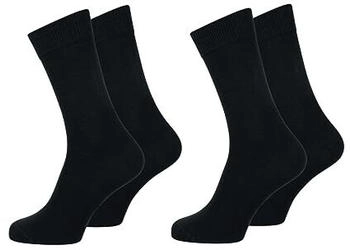Nur Der 2er Pack Baumwolle Business Socken schwarz