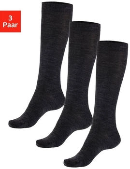 Bench Kniestrümpfe 3er-Pack anthrazit
