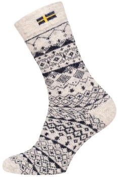 HomeOfSocks Norwegersocken 80% Wollsocken Skandinavisch ecru navy