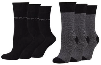 Tom Tailor Socken Streifen schwarz