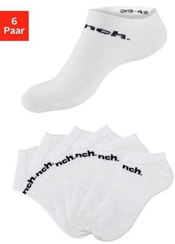 Bench Sportsocken Paar Sneakersocken Logoschriftzug wei&szlig;