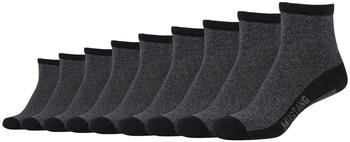 MUSTANG Kurzsocken 9er Pack schwarz