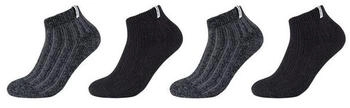 S.Oliver Sneakersocken 4er Pack schwarz