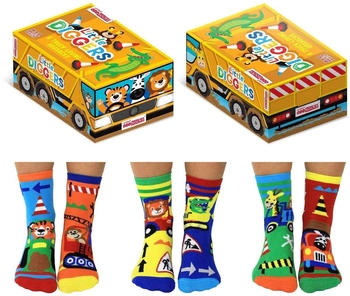 United Oddsocks Unisex Socken 3er Pack Little Diggers