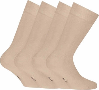 Rohner Unisex Socken 4er Pack bambus Kurzsocken Basic