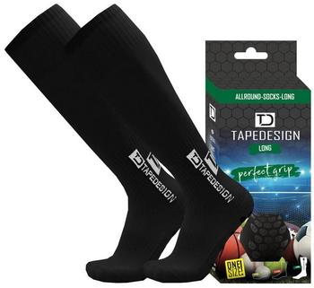 TAPEDESIGN Allround Socken lange Antirutschsocken schwarz