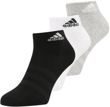 Adidas Sportsocken 'Thin And Light' graumeliert schwarz wei&szlig;