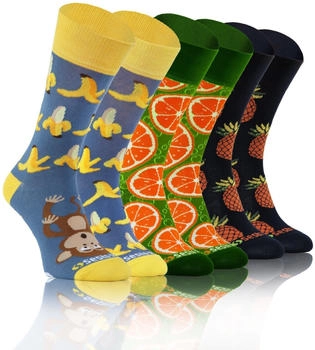 Sesto Senso Paar Lustige Socken bunt gemustert Baumwolle
