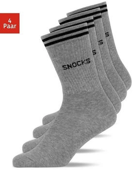 Snocks Sportsocken graumeliert schwarz