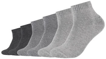 S.Oliver Kurzsocken 6er Pack anthrazit