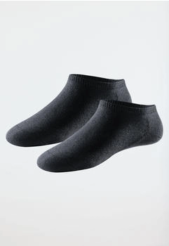 Schiesser Herrensneaker 2er-Pack Organic Cotton schwarz
