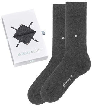 Burlington Basic Gift Box Baumwolle Socken grau
