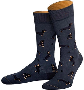 Von Jungfeld Bio-Socken 'Theo' graublau