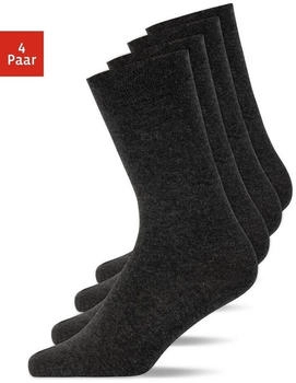 Snocks Business Socken 4er-Pack grau