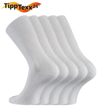 TippTexx 24 Arztsocken weiß kochfest Antiloch-Garantie