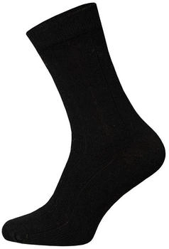 HomeOfSocks Wollsocke Luxuriöse schwarz Paar