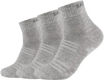Skechers Mesh Ventilation Quarter Socken hellgrau meliert