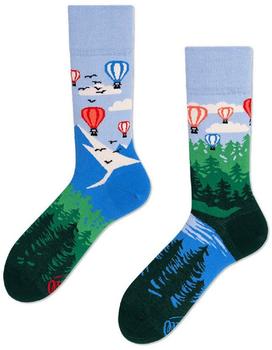 Many Mornings Socken BALLON ADVENTURE grün blau