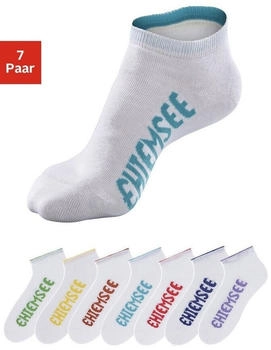 Chiemsee Sneakersocken 7-Paar farbigen Logos wei&szlig;