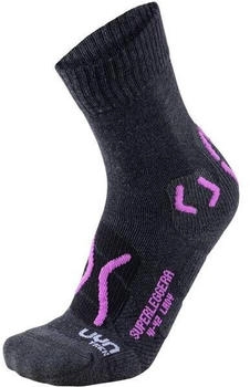 UYN Trekkingsocken UYN TREKKING SUPERLEGGERA anthrazit violett