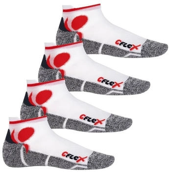 CFLEX Funktions-Sneakersocken Paar weiss rot