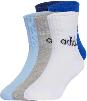 Adidas Linear Ankle Socken Paar dark blue royal blue glow blue grey