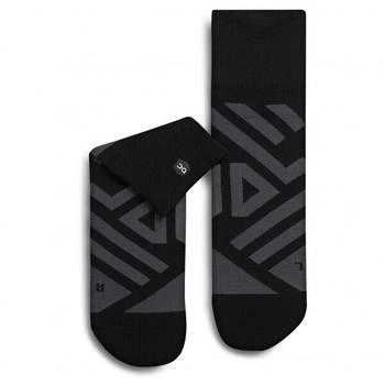 On Performance Mid Sock Laufsocken schwarz shadow