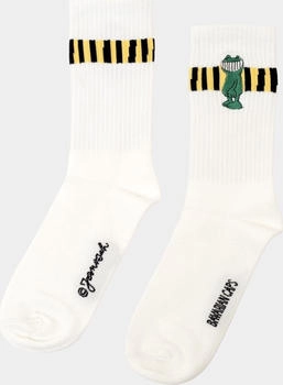 Bavarian Caps Kastenfrosch Socken weiß