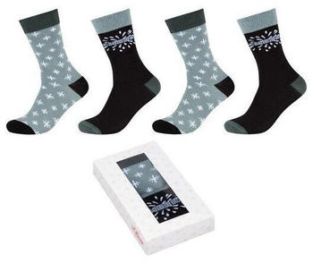 s.Oliver Weihnachtssockenbox 4er Pack black