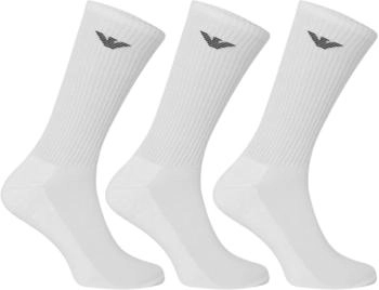 Emporio Armani Sporty Terry Cloth 3er-Pack Socken weiß