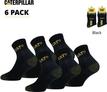 Caterpillar Paar Quartersocken verstärkte Spitze Ferse baumwolle