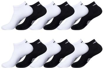 Umbro Bewegungsfreiheit Sportsocken Herren stretch anti-reizung 12er pack schwarz weiß