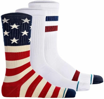 Stance Kurzsocken Unisex 3er Pack The Americana Logo Crew
