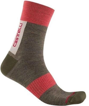 Castelli Klassische Fahrradsocken Velocissima Thermal grün