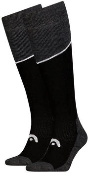 Head Socken ergonomischer Passform schwarz grau meliert
