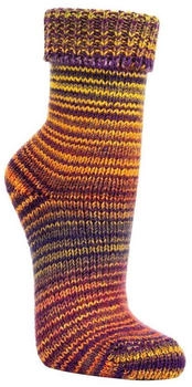 TippTexx 24 Umschlagsocken Paar kuschelig gelb lila
