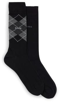 Hugo Boss Mittelhohe Socken Baumwoll-Mix 2er-Pack 50478352 schwarz