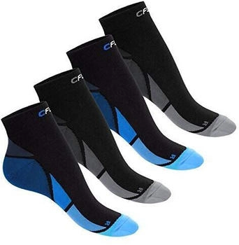 CFLEX Sport Kompressionssocke Paar Kurzschaft schwarz blau
