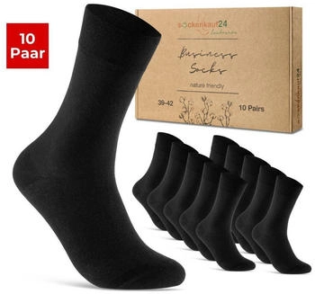 sockenkauf24 Premium Socken Baumwolle Komfortbund 70101T schwarz