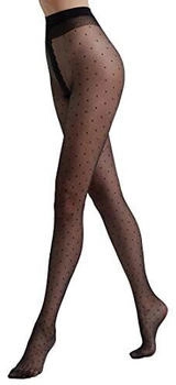 Conte Gemusterte Damenstrumpfhose DEN Polka Dots Muster schwarz