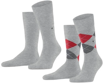 Burlington Everyday Mix SO 2P 21044-3223 Herren Socken lt heather