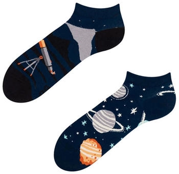 Dedoles Sneaker Socken Low Cut Füßlinge Baumwolle Kosmos blau schwarz 39-42