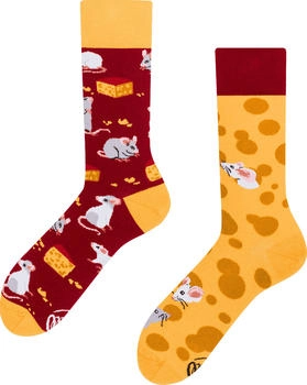 Many Mornings Mouse Cheese Socken mehrfarbig