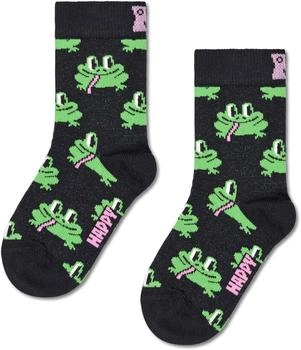 Happy Socks Frog Socken schwarz hellgrün