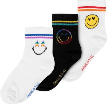 United Labels Smileyworld Smiley Sneaker Socken 3er Pack