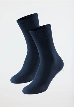 Schiesser Herrensocken 2er-Pack Organic Cotton nachtblau